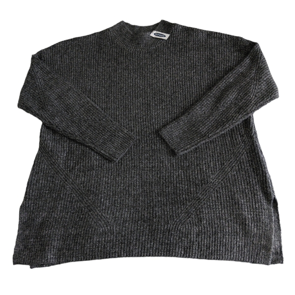 NWT Old Navy XXL Grey Marl Cozy Tunic Pullover Sweater - Picture 1 of 13